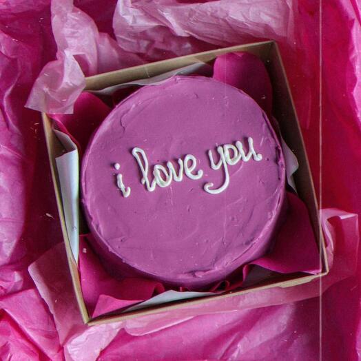 Bento cake "I love you"