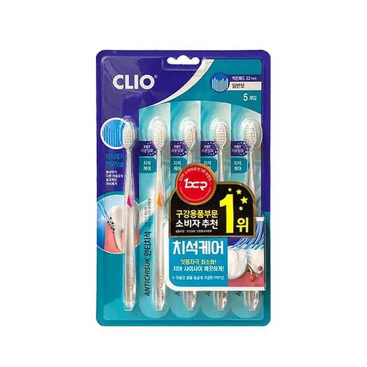 Clio Набор щеток зубных Antichisuk New Mlr Toothbrush - 5 шт