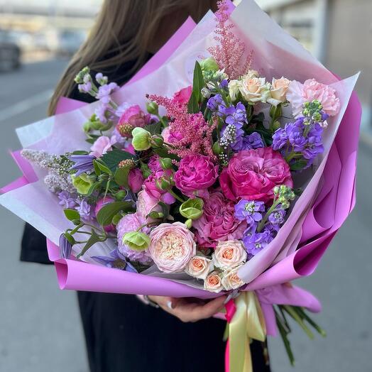 Букет «Pink Purple»