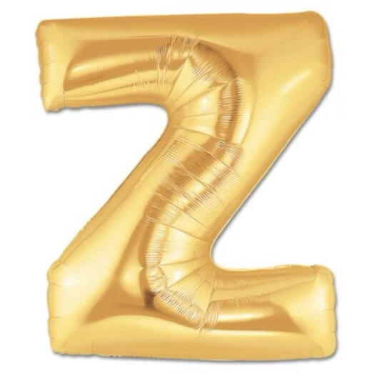 Letter Z Golden Foil Balloon-5279