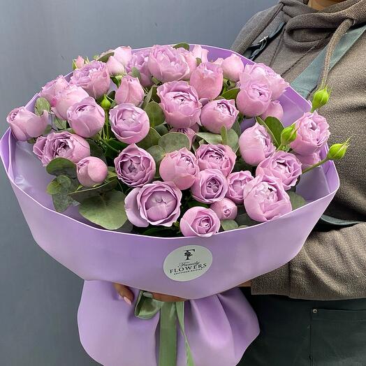 Rosas en forma de peonía "Lavender"