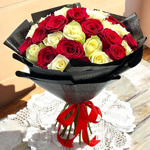 41 white   Red bouquet