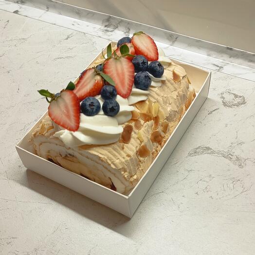 Меренговый рулет половинка