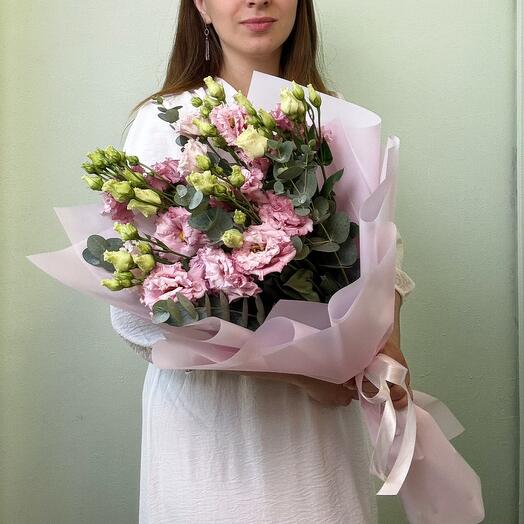 Эустома с эвкалиптом