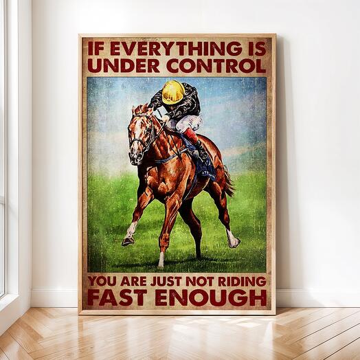 Интерьерный постер "Лошади" винтажная картина 02-0153