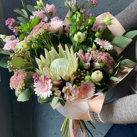 Bouquet with protea