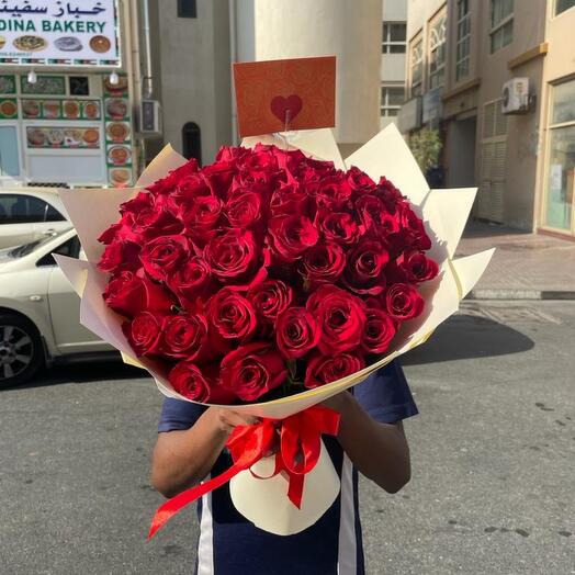51 Red Roses Bouquets