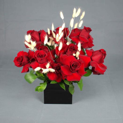 Acrylic Red Rose Box