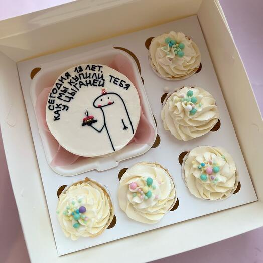 Juego de Bento y cupcakes para hermano y hermana