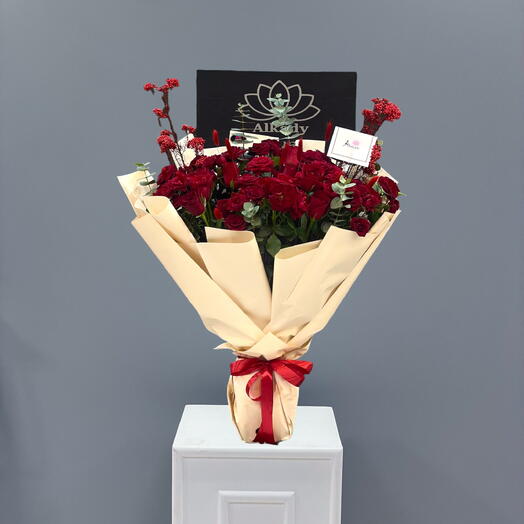 Crimson Harmony Bouquet