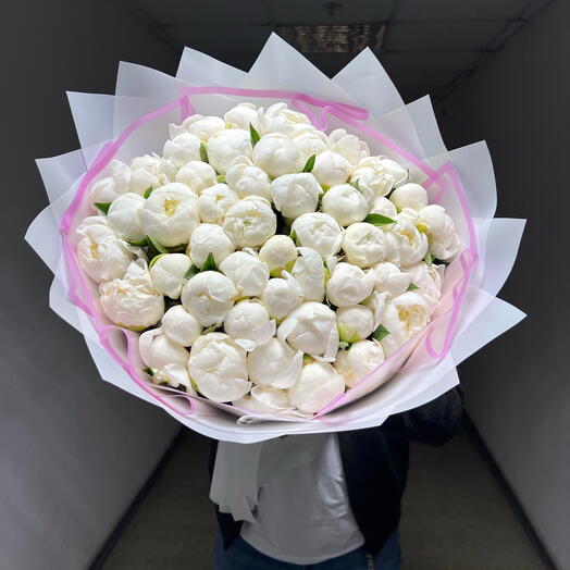 Premium White Peonies