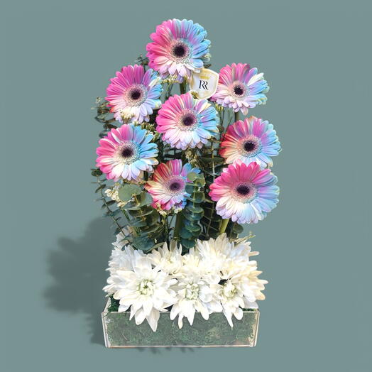 Rainbow Daisy Tower