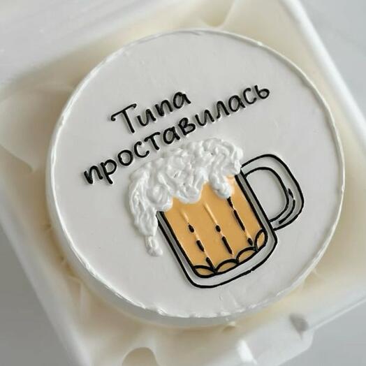 Бенто-торт с пивом, проставилась, коллегам