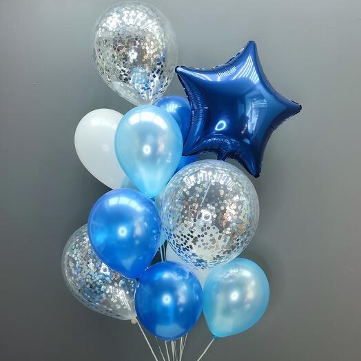 13 гелиевых шаров