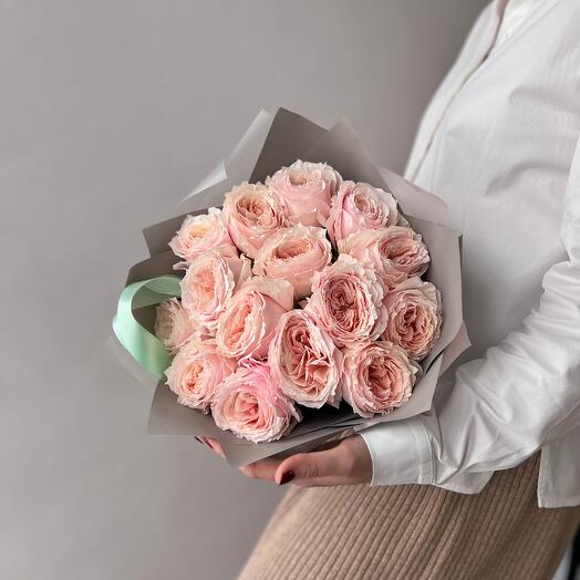 Ramo de 15 rosas de peonía Tsumugi