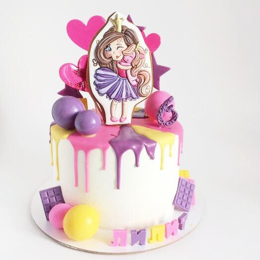 Cake with a girl
