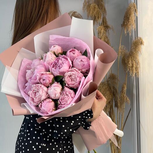 15 peonías Rosadas