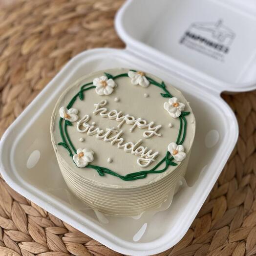 Бенто-торт "Happy Birthday" для девушки