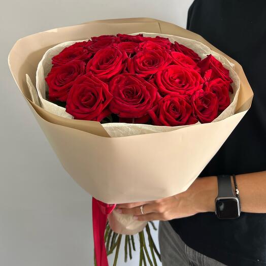 Hit🔥Ramo de 21 rosas rojas