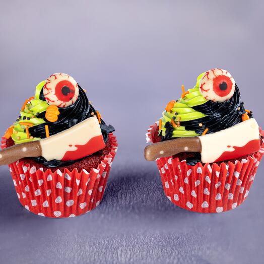 Halloween Graveyard Crumble Cupcakes, Pack of 2