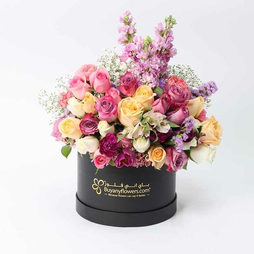 Pastel Elegance Flower Box