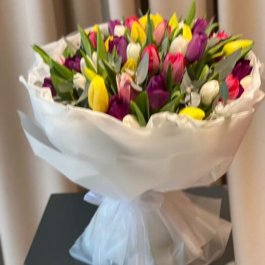 Букет из тюльпанов "Цветочный Бум"