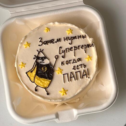 Бенто торт супергерой для папы