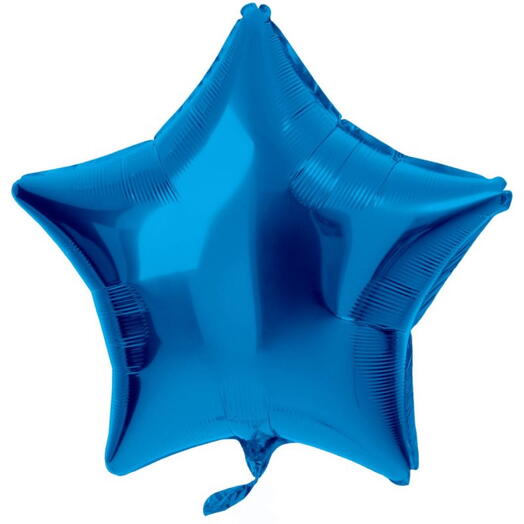 Ballon à l helium etoile bleue