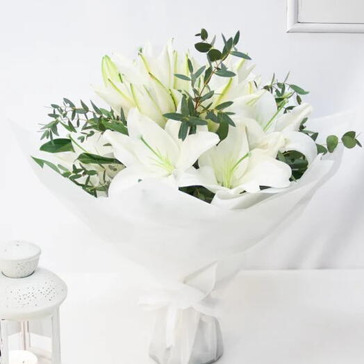 White Lily Bouquet