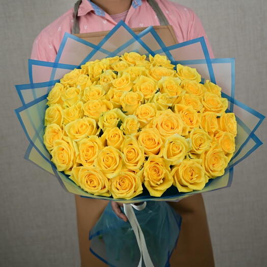 51 Yellow  Roses Bouquet