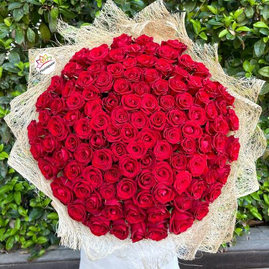 101 red rose bouquet