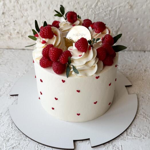 Торт 1200 гр с малиной в подарок