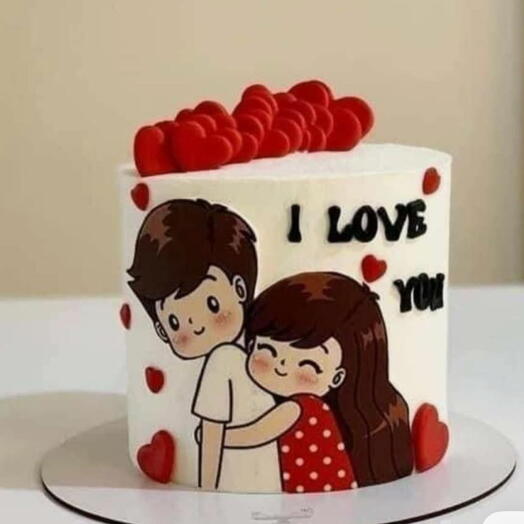 Торт I Love you ️
