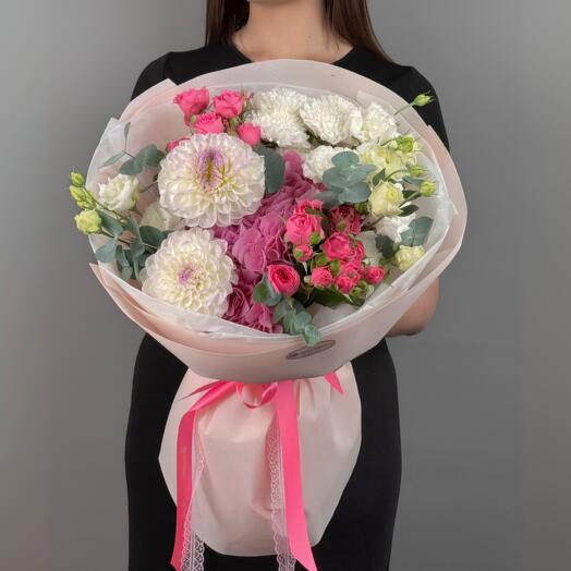 Цветы Букет Art Flowers Нежность в розовом сиянии