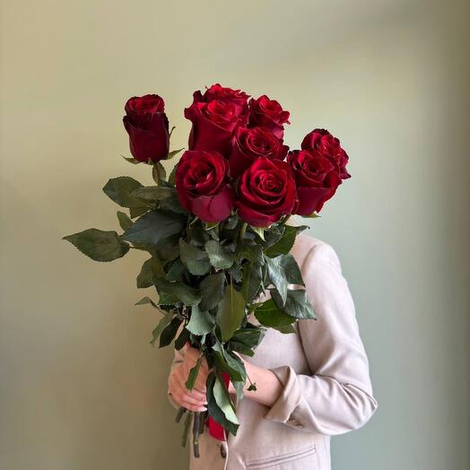 Bouquet of 9 red roses