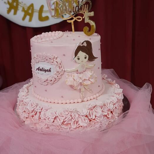 Ballerina theme cake
