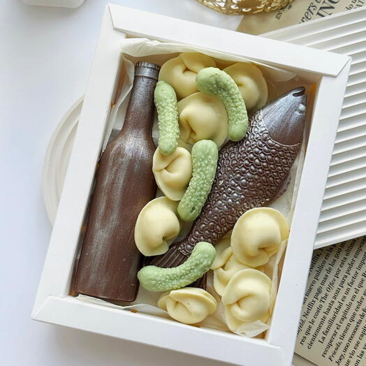 Conjunto de hombre de chocolate