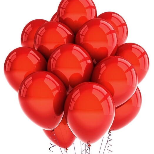 Red Helium Latex Balloons - 20pcs