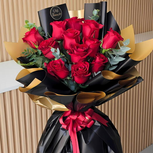 Classic Red Roses Bouquet