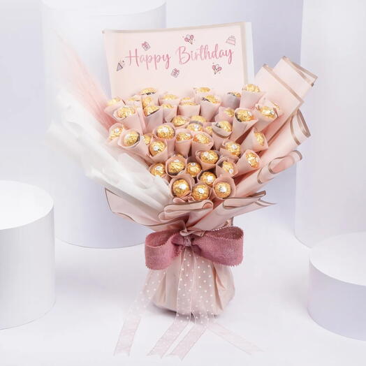 Birthday Rocher Bouquet