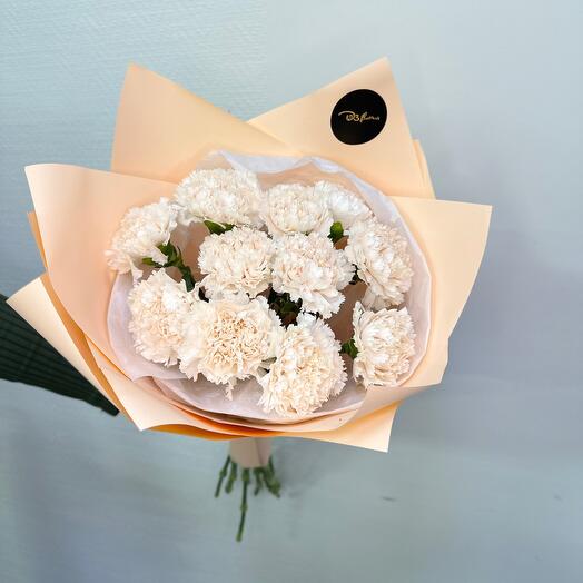 Букет живых цветов из гвоздик 11 шт. Букет от D3 Flowers5
