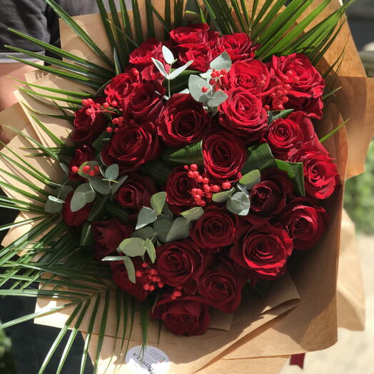 33 RED ROSES  BOUQUET