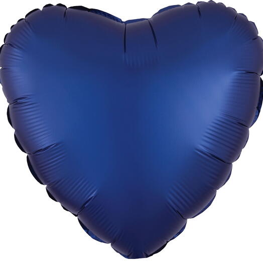 Foil Balloon Navy Blue Heart Mat -5744