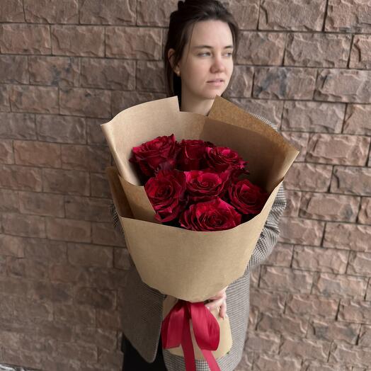7 red roses for your beloved