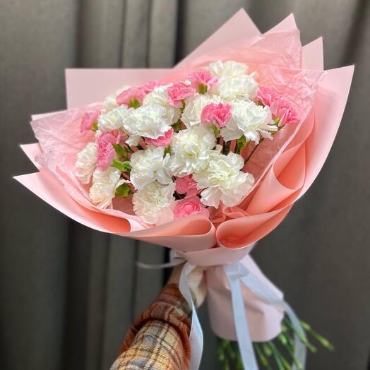 Авторский букет из Гвоздик