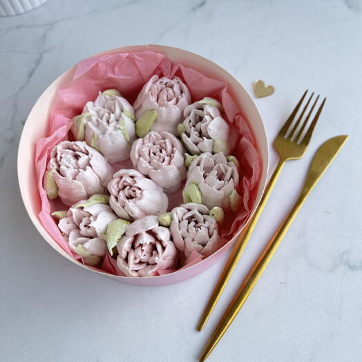 Подарочная коробочка Тюльпанов из зефира в подарок , любимой маме