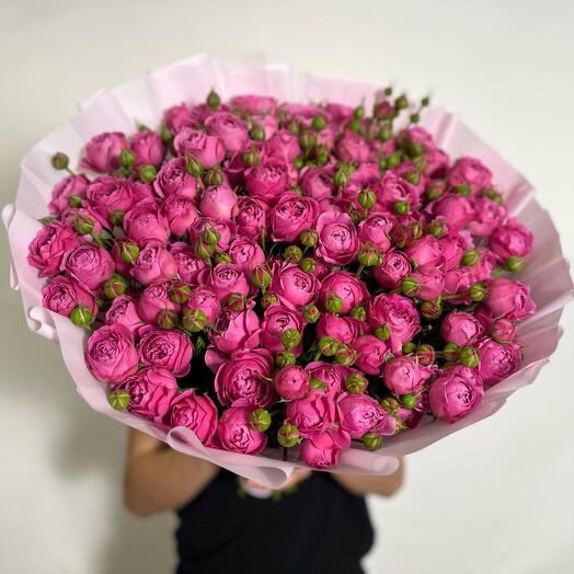 Букет из пионовдных роз Мисти баблз 😍