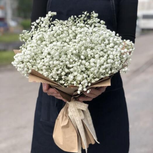 Букет из Белой Гипсофилы