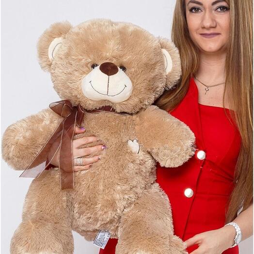 85 cm I love you beige teddy bear