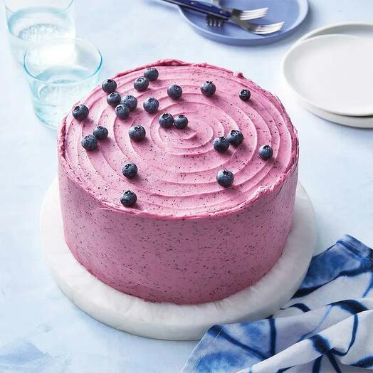 Blueberry Flavour Cake 4 Portion
